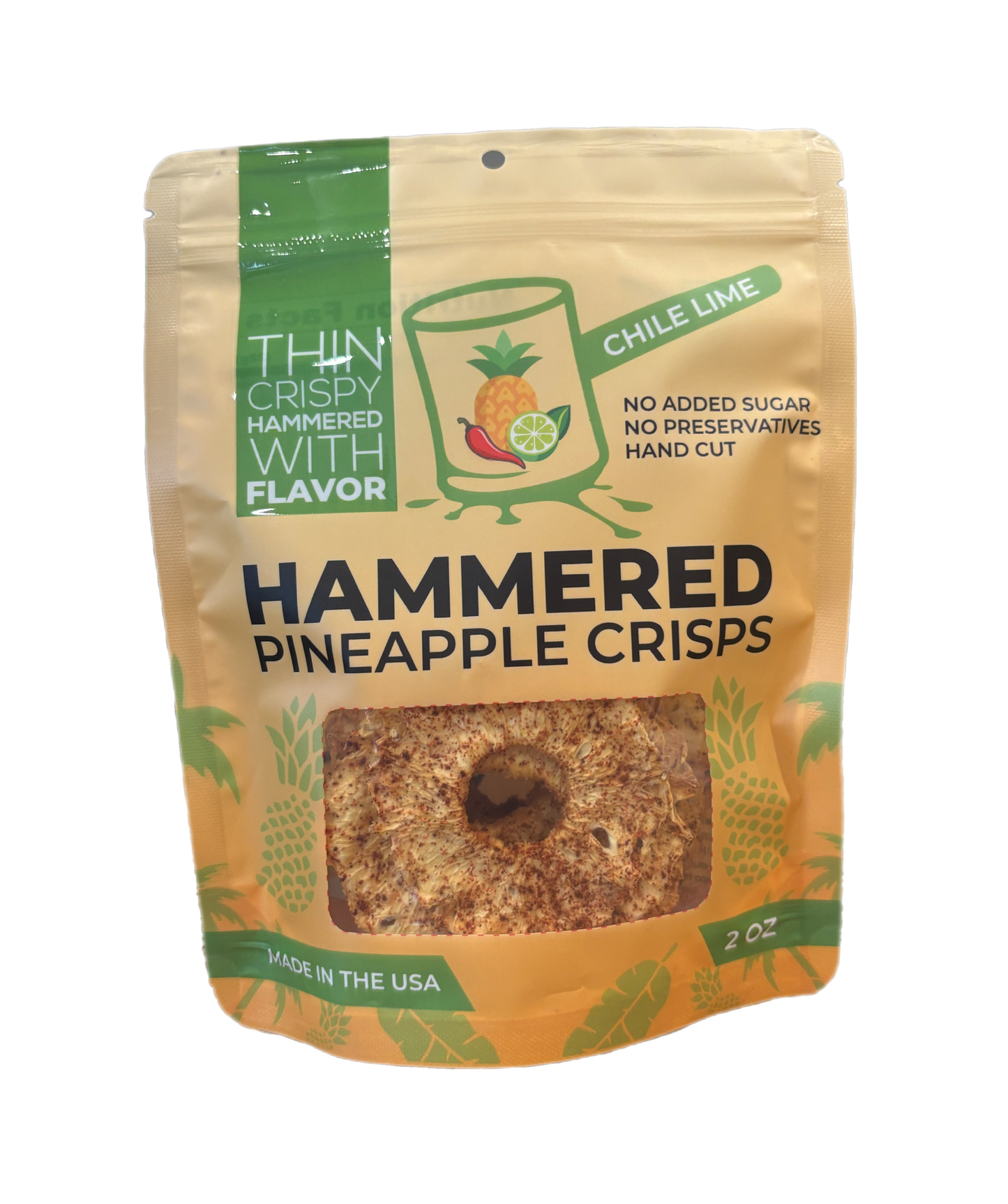 Chile Lime Pineapple Crisps - 2oz Bag