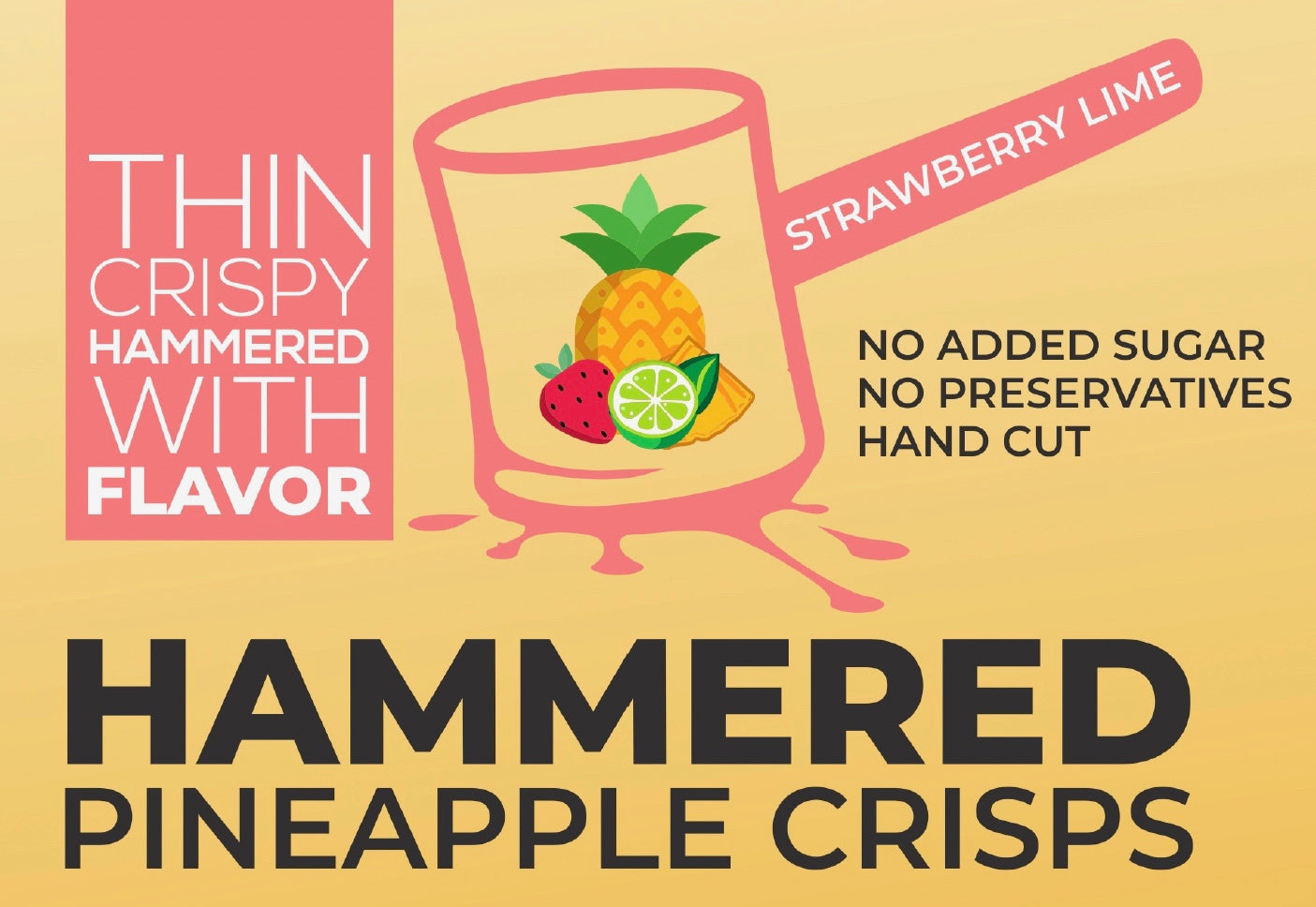 Strawberry Lime Pineapple Crisps - 2oz Bag