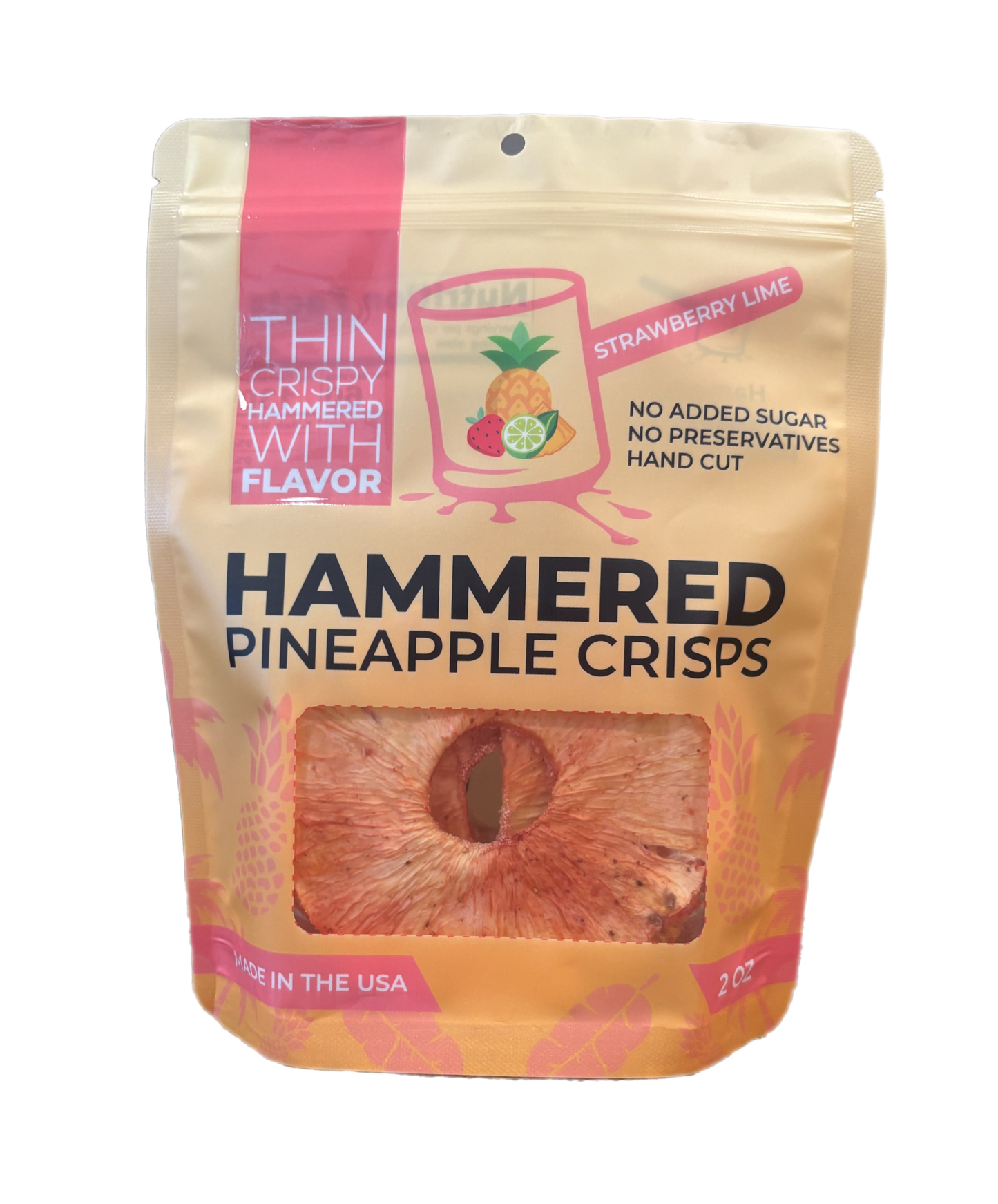 Strawberry Lime Pineapple Crisps - 2oz Bag